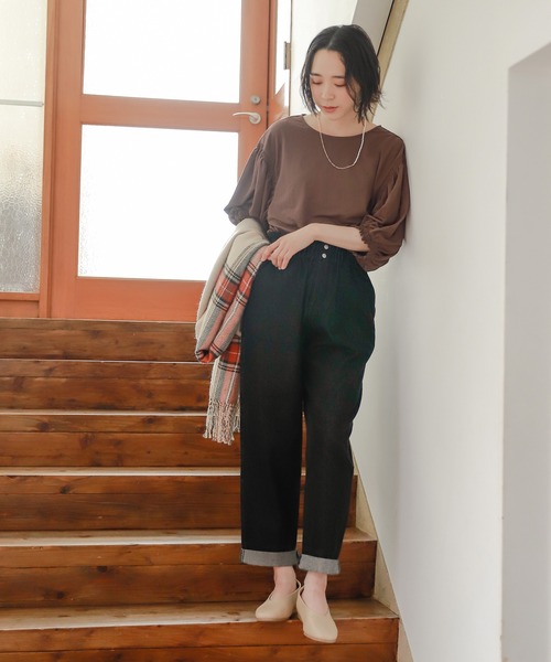 studio CLIP（スタディオクリップ）の「《kazumiさんコラボ》リバーシブル着れちゃうストール（ストール/ショール・レディース・ブラウン/グリーン/その他1/その他2・FREE）」の22枚目の写真