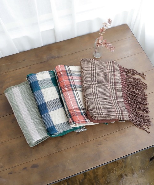 studio CLIP（スタディオクリップ）の「《kazumiさんコラボ》リバーシブル着れちゃうストール（ストール/ショール・レディース・ブラウン/グリーン/その他1/その他2・FREE）」の12枚目の写真