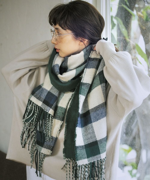 studio CLIP（スタディオクリップ）の「《kazumiさんコラボ》リバーシブル着れちゃうストール（ストール/ショール・レディース・ブラウン/グリーン/その他1/その他2・FREE）」の21枚目の写真