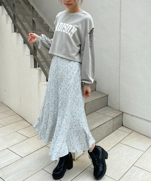 OLIVE des OLIVE（オリーブデオリーブ）の「エスカルゴスカート（スカート・レディース・オフホワイト/オリーブ/ブラウン・FREE）」の6枚目の写真