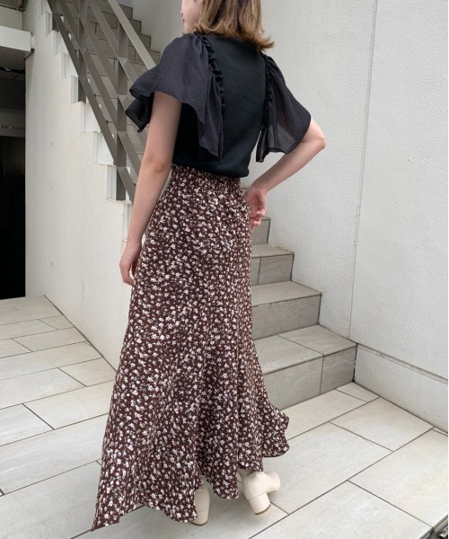 OLIVE des OLIVE（オリーブデオリーブ）の「エスカルゴスカート（スカート・レディース・オフホワイト/オリーブ/ブラウン・FREE）」の10枚目の写真