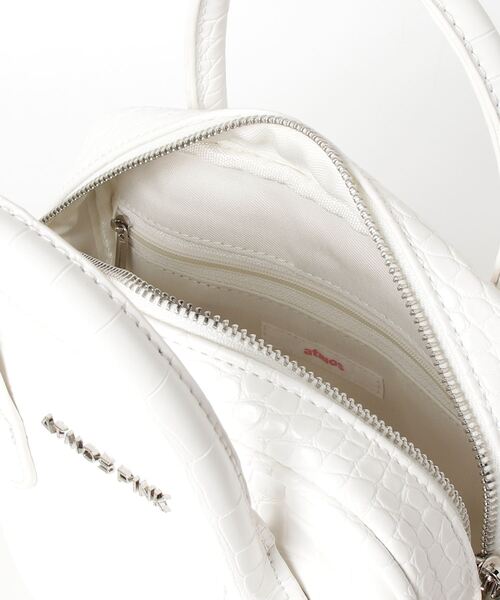 atmos pink(アトモスピンク)の「atmos pink 型押し フェイクレザーバッグ(ハンドバッグ・レディース・ホワイト/ブラウン/イエロー・FREE)」の5枚目の写真