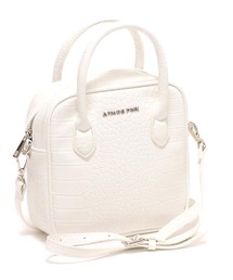 atmos pink 型押し フェイクレザーバッグ