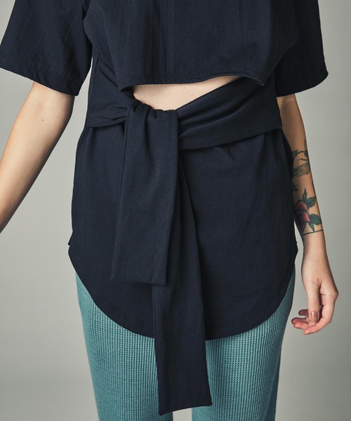 CITY TOKYO（シティトウキョウ）の「スウィッチタイトップス（Tシャツ/カットソー・レディース・ホワイト/ブラック・FREE）」の9枚目の写真