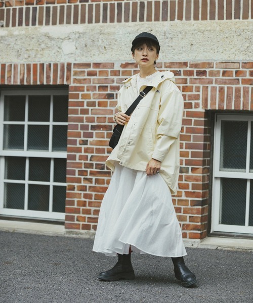 studio CLIP（スタディオクリップ）の「《高山都さんコラボ》アンティーク風スカート（スカート・レディース・オフホワイト/ブラック・FREE）」の3枚目の写真