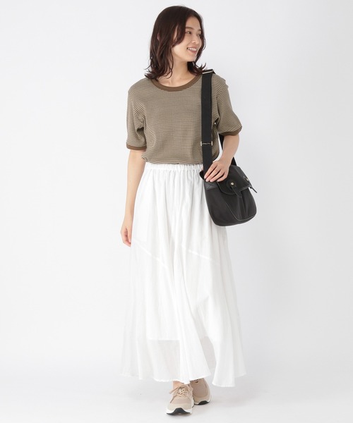 studio CLIP（スタディオクリップ）の「《高山都さんコラボ》アンティーク風スカート（スカート・レディース・オフホワイト/ブラック・FREE）」の7枚目の写真