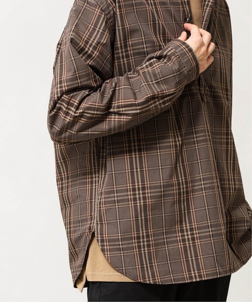 417 EDIFICE（フォーワンセブンエディフィス）の「【fosterr / フォスター】 SHIRT PULLOVER / シャツ　プルオーバー（シャツ/ブラウス・メンズ・チャコールグレー/ブラウン/ベージュ/ブルー・MEDIUM/LARGE）」の12枚目の写真