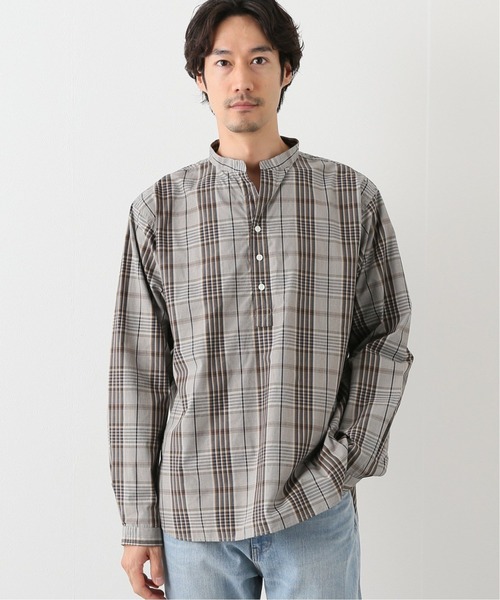 417 EDIFICE（フォーワンセブンエディフィス）の「【fosterr / フォスター】 SHIRT PULLOVER / シャツ　プルオーバー（シャツ/ブラウス・メンズ・チャコールグレー/ブラウン/ベージュ/ブルー・MEDIUM/LARGE）」の21枚目の写真