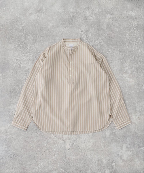 417 EDIFICE（フォーワンセブンエディフィス）の「【fosterr / フォスター】 SHIRT PULLOVER / シャツ　プルオーバー（シャツ/ブラウス・メンズ・チャコールグレー/ブラウン/ベージュ/ブルー・MEDIUM/LARGE）」の19枚目の写真