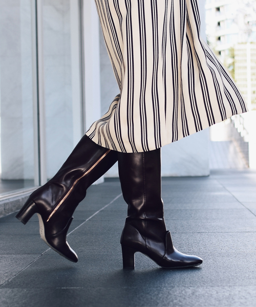 LAROUTE(ラルート)の「【LAROUTE】ロングブーツ(ブーツ・レディース・ブラック/ワイン/ベージュ・35/36/37/38/39)」の1枚目の写真