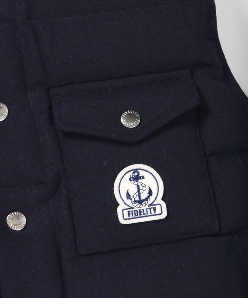 FIDELITY(フィデリティ)の「ETERMIN REVERSIBLE DOWN VEST / リバーシブルダウンベスト(ベスト・メンズ・ブラック/ネイビー・SMALL/MEDIUM/LARGE)」の9枚目の写真