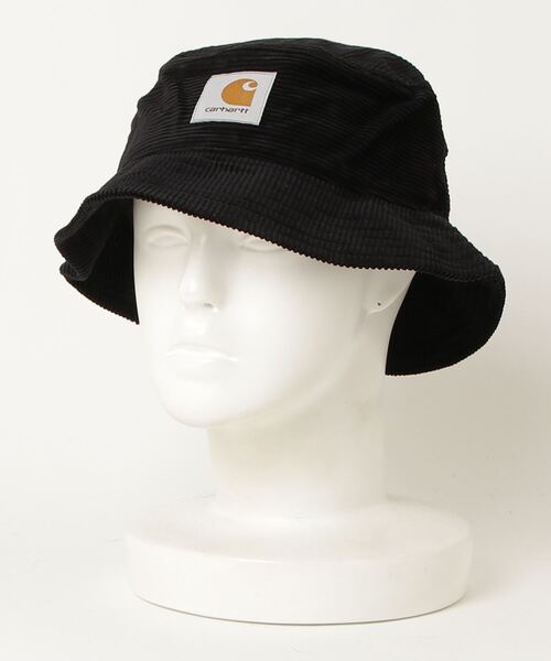 Carhartt（カーハート）の「Carhartt WIP/カーハートダブリューアイピー ハット CORD BUCKET HAT I028162（ハット・メンズ・ブラック/チェック・M/L）」の7枚目の写真