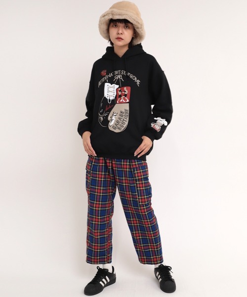 RNA（アールエヌエー）の「R3904 チェックカーゴパンツ（カーゴパンツ・レディース・ブルー/イエロー/ベージュ・MEDIUM）」の9枚目の写真