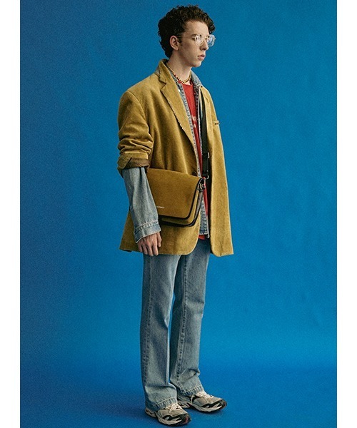 MASONPRINCE（メイソンプリンス）の「【MASONPRINCE】One point logo shoulder bag BB1994（ショルダーバッグ・メンズ・ベージュ/ブラック・FREE）」の13枚目の写真