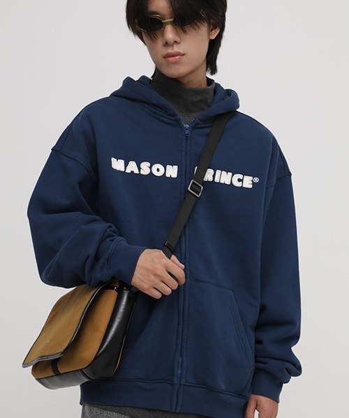 MASONPRINCE（メイソンプリンス）の「【MASONPRINCE】One point logo shoulder bag BB1994（ショルダーバッグ・メンズ・ベージュ/ブラック・FREE）」の12枚目の写真