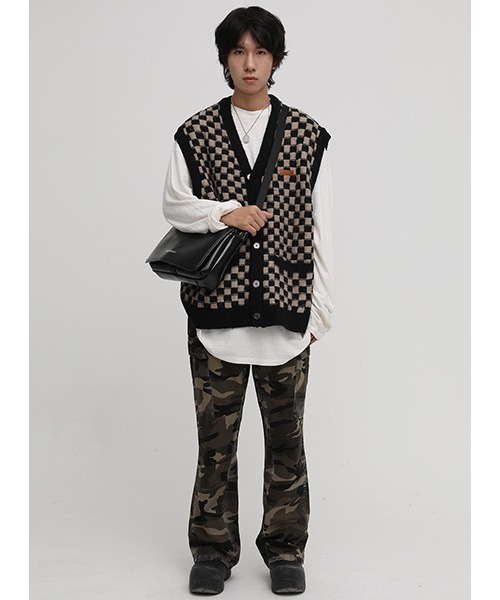 MASONPRINCE（メイソンプリンス）の「【MASONPRINCE】One point logo shoulder bag BB1994（ショルダーバッグ・メンズ・ベージュ/ブラック・FREE）」の7枚目の写真