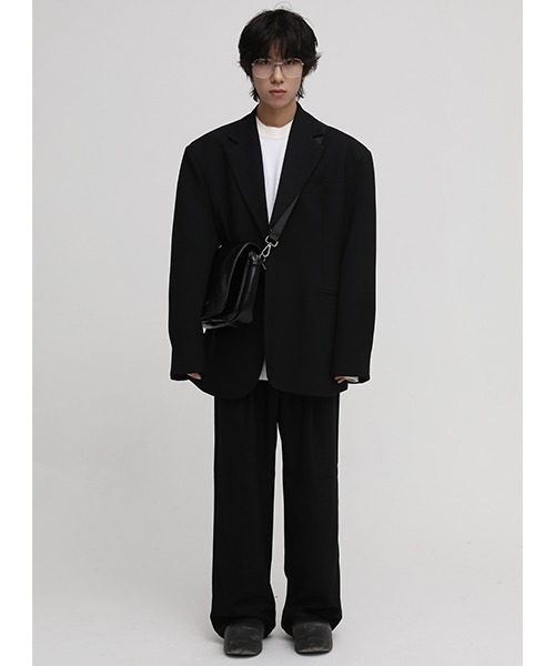 MASONPRINCE（メイソンプリンス）の「【MASONPRINCE】One point logo shoulder bag BB1994（ショルダーバッグ・メンズ・ベージュ/ブラック・FREE）」の11枚目の写真