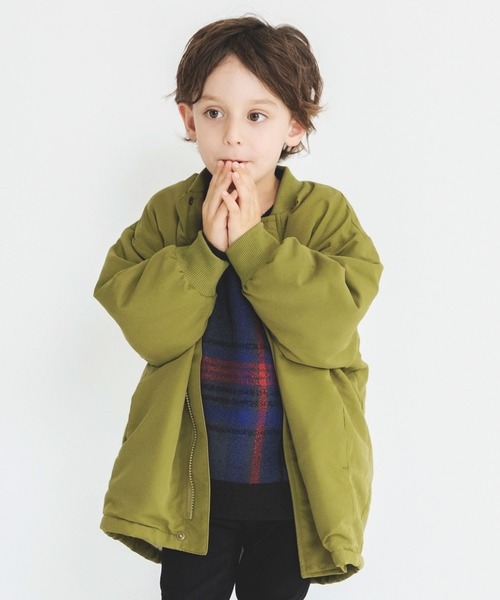 BRANSHES（ブランシェス）の「【あったか】裏ボアシンプルアウター（ブルゾン・キッズ・ブラック/ベージュ/カーキオリーブ・90/100/110/120/130/140/150）」の3枚目の写真