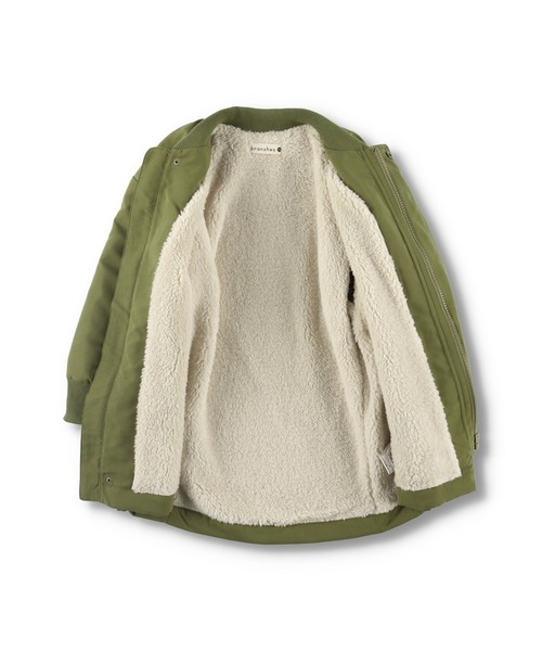 BRANSHES（ブランシェス）の「【あったか】裏ボアシンプルアウター（ブルゾン・キッズ・ブラック/ベージュ/カーキオリーブ・90/100/110/120/130/140/150）」の11枚目の写真