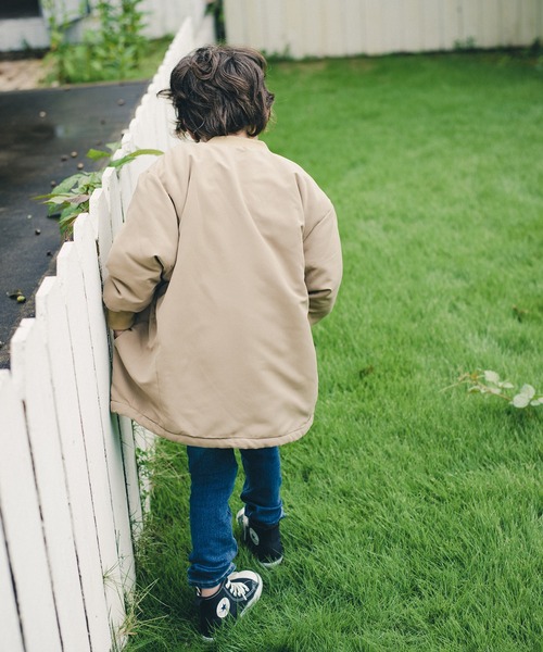 BRANSHES（ブランシェス）の「【あったか】裏ボアシンプルアウター（ブルゾン・キッズ・ブラック/ベージュ/カーキオリーブ・90/100/110/120/130/140/150）」の20枚目の写真