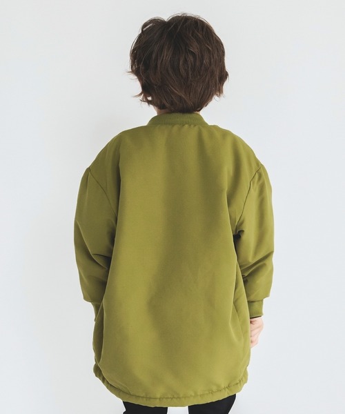 BRANSHES（ブランシェス）の「【あったか】裏ボアシンプルアウター（ブルゾン・キッズ・ブラック/ベージュ/カーキオリーブ・90/100/110/120/130/140/150）」の15枚目の写真