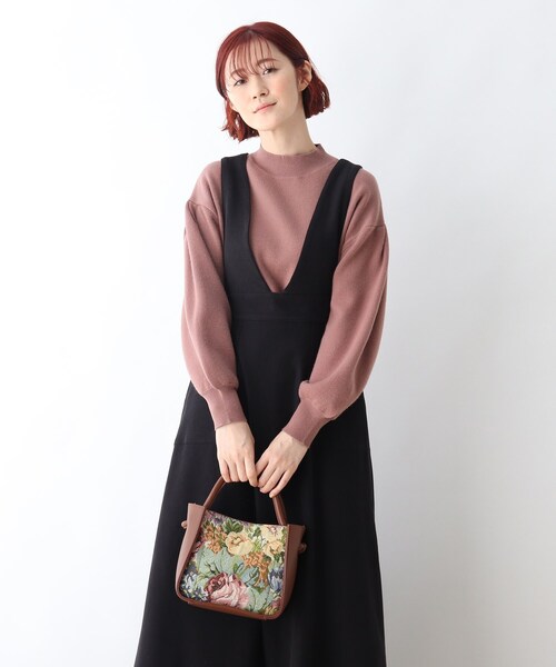 DRESKIP（ドレスキップ）の「◆ジャガード切り替えトート（トートバッグ・レディース・ブラック系2/ブラウン系5/ベージュ系4・00）」の10枚目の写真