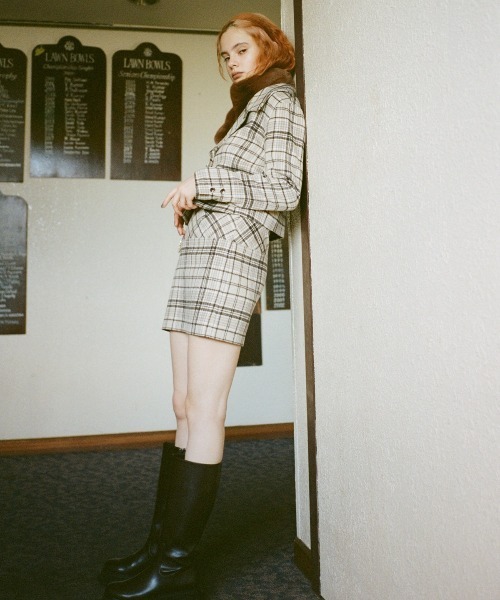 REDYAZEL(レディアゼル)の「起毛ジップ付きミニスカート(スカート・レディース・グレー/グレー系その他/ベージュ系その他・SMALL/MEDIUM)」の15枚目の写真