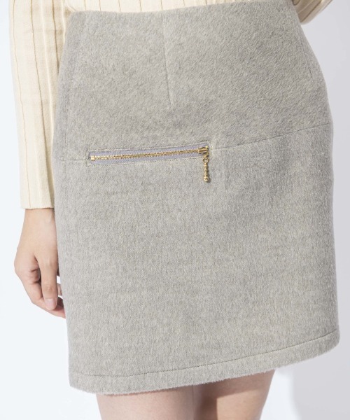 REDYAZEL(レディアゼル)の「起毛ジップ付きミニスカート(スカート・レディース・グレー/グレー系その他/ベージュ系その他・SMALL/MEDIUM)」の16枚目の写真