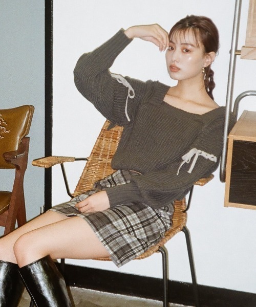 REDYAZEL(レディアゼル)の「起毛ジップ付きミニスカート(スカート・レディース・グレー/グレー系その他/ベージュ系その他・SMALL/MEDIUM)」の19枚目の写真