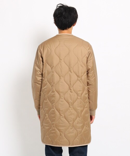 Dessin（デッサン）の「◆UNIVERSAL OVERALL 中綿ノーカラーコート（その他アウター・メンズ・カーキ/サンドベージュ・02/03）」の15枚目の写真