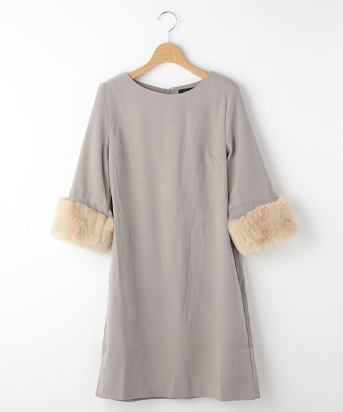 Clear 袖ファーワンピース ワンピース Bridge アンドブリッジ のファッション通販 Zozotown