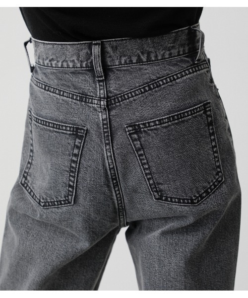 AZUL by moussy（アズールバイマウジー）の「CHEMICAL SLIT DENIM TAPERED/ケミカルスリットデニムテーパード（デニムパンツ・レディース・ライトブラック/ブラウン・MEDIUM/SMALL/LARGE/X-SMALL）」の20枚目の写真