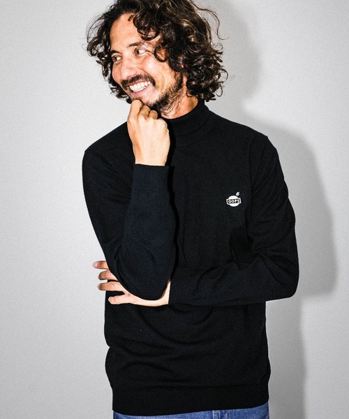 URBAN RESEARCH Sonny Label（アーバンリサーチサニーレーベル）の「OOPS　抗菌タートルネックニット（ニット/セーター・メンズ・ブラック/ブラウン/オフホワイト・MEDIUM/LARGE）」の2枚目の写真