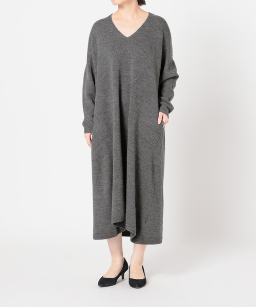SLOBE IENA(スローブイエナ)の「ファインウールニットワンピース◆(ワンピース・レディース・ネイビー/ピンク系その他/グレー系その他・FREE)」の14枚目の写真