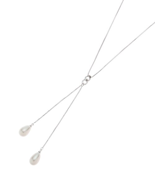 UNTITLED(アンタイトル)の「◆ツインフェイクパールネックレス(ネックレス・レディース・シルバー/ゴールド・00)」の2枚目の写真