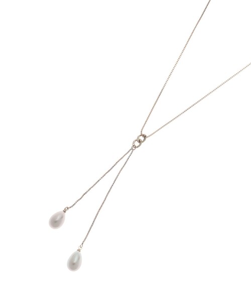UNTITLED(アンタイトル)の「◆ツインフェイクパールネックレス(ネックレス・レディース・シルバー/ゴールド・00)」の3枚目の写真
