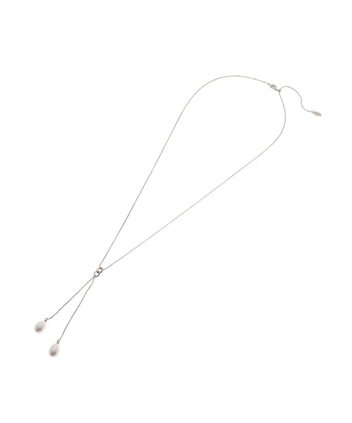 UNTITLED(アンタイトル)の「◆ツインフェイクパールネックレス(ネックレス・レディース・シルバー/ゴールド・00)」の4枚目の写真
