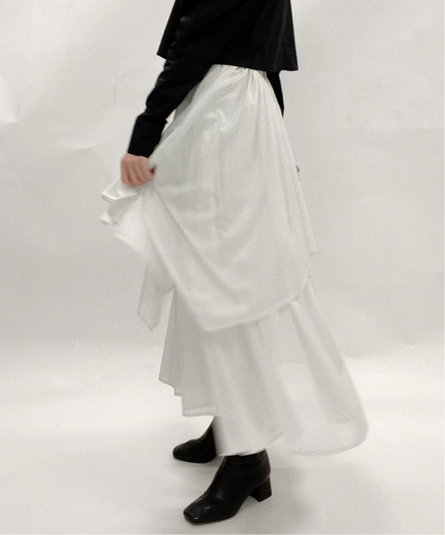 Charles Chaton（シャルルシャトン）の「チュールティアードスカート（スカート・レディース・ホワイト/アイボリー・36/34）」の18枚目の写真