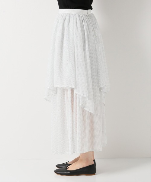 Charles Chaton（シャルルシャトン）の「チュールティアードスカート（スカート・レディース・ホワイト/アイボリー・36/34）」の5枚目の写真