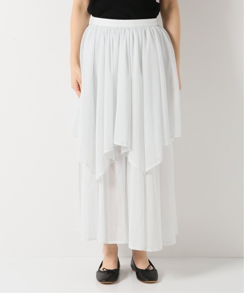 Charles Chaton（シャルルシャトン）の「チュールティアードスカート（スカート・レディース・ホワイト/アイボリー・36/34）」の6枚目の写真