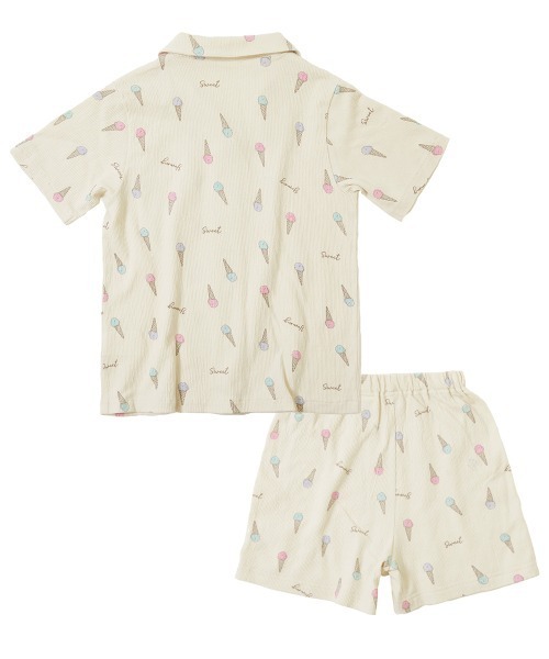 devirock（デビロック）の「着心地やわらか 総柄開襟半袖パジャマ（ルームウェア/パジャマ・キッズ・ピンク/グレイッシュブルー/アイボリー/ホワイト系その他/ブルー系その他/パープル系その他/その他7・110cm/140cm/160cm/120cm/150cm/130cm/100cm）」の20枚目の写真