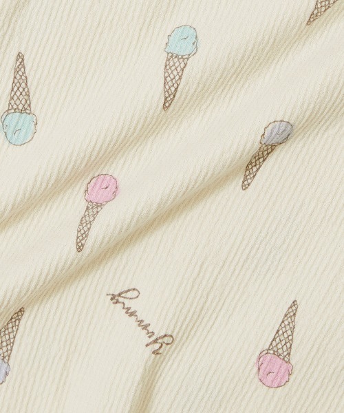 devirock（デビロック）の「着心地やわらか 総柄開襟半袖パジャマ（ルームウェア/パジャマ・キッズ・ピンク/グレイッシュブルー/アイボリー/ホワイト系その他/ブルー系その他/パープル系その他/その他7・110cm/140cm/160cm/120cm/150cm/130cm/100cm）」の9枚目の写真