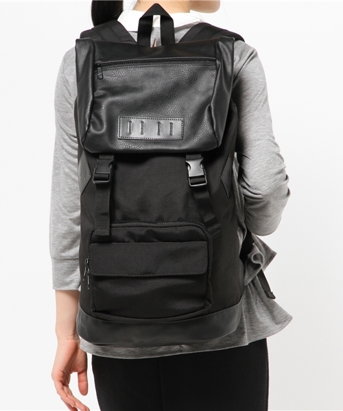 WEGO（ウィゴー）の「WEGO/フェイクレザーコンビバックパック（バックパック/リュック・メンズ・ブラック/グレー/ブルー/ホワイト・FREE）」の13枚目の写真