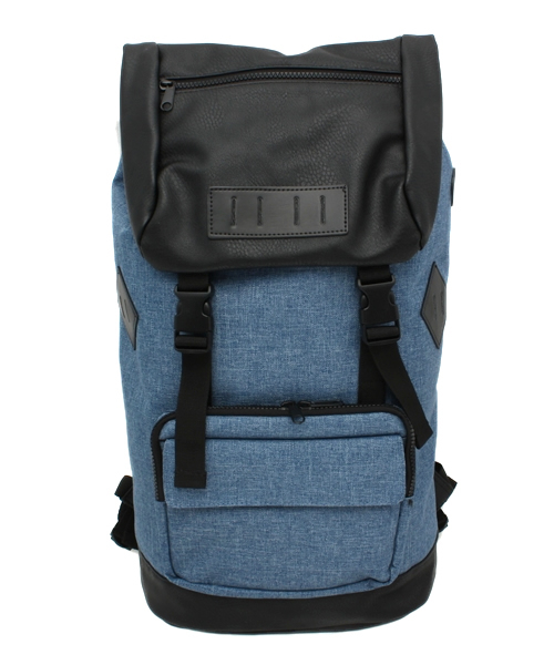 WEGO（ウィゴー）の「WEGO/フェイクレザーコンビバックパック（バックパック/リュック・メンズ・ブラック/グレー/ブルー/ホワイト・FREE）」の22枚目の写真