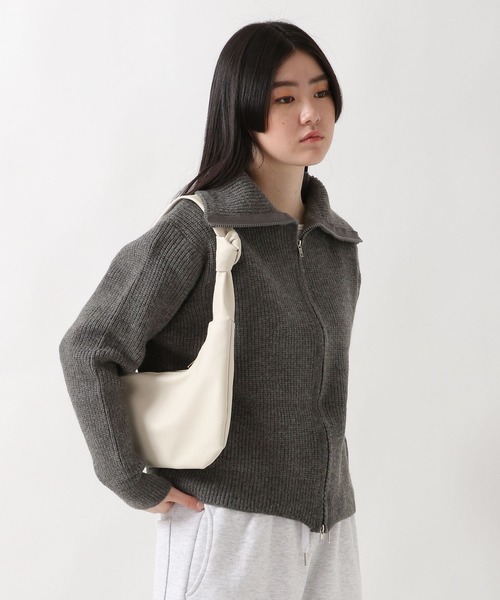 ALAND（エーランド）の「3.3Field Trip／TWO WAYニットカーディガン  2265712（カーディガン/ボレロ・レディース・ベージュ/グレー・FREE）」の7枚目の写真