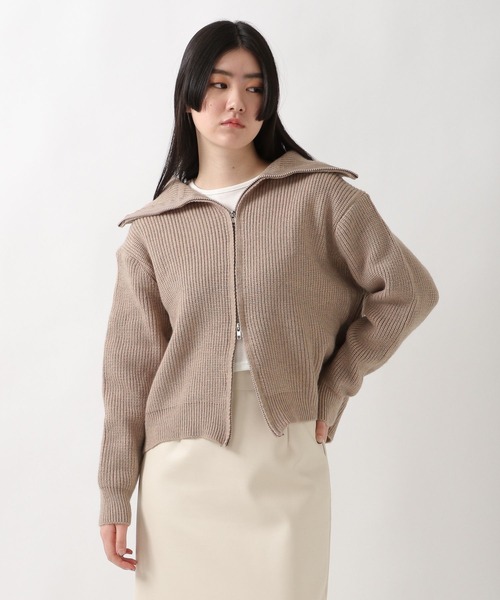 ALAND（エーランド）の「3.3Field Trip／TWO WAYニットカーディガン  2265712（カーディガン/ボレロ・レディース・ベージュ/グレー・FREE）」の12枚目の写真