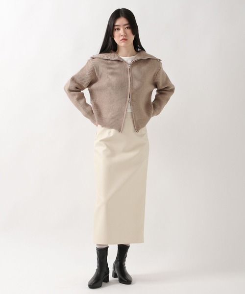 ALAND（エーランド）の「3.3Field Trip／TWO WAYニットカーディガン  2265712（カーディガン/ボレロ・レディース・ベージュ/グレー・FREE）」の9枚目の写真