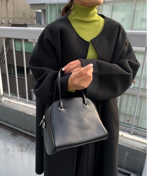 sakishimatokyo（サキシマトーキョー）の「【ZOZO限定】ボンディングノーカラーコート（ノーカラーコート・レディース・アイボリー/ブラック・FREE）」の10枚目の写真