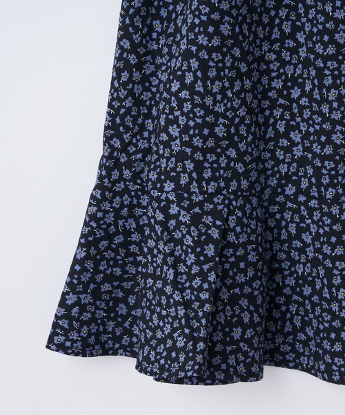 CIAOPANIC TYPY（チャオパニックティピー）の「【KIDS】花柄ティアードスカート（スカート・キッズ・ブラック/パープル・SMALL/MEDIUM/LARGE/X-LARGE/XX-LARGE）」の8枚目の写真