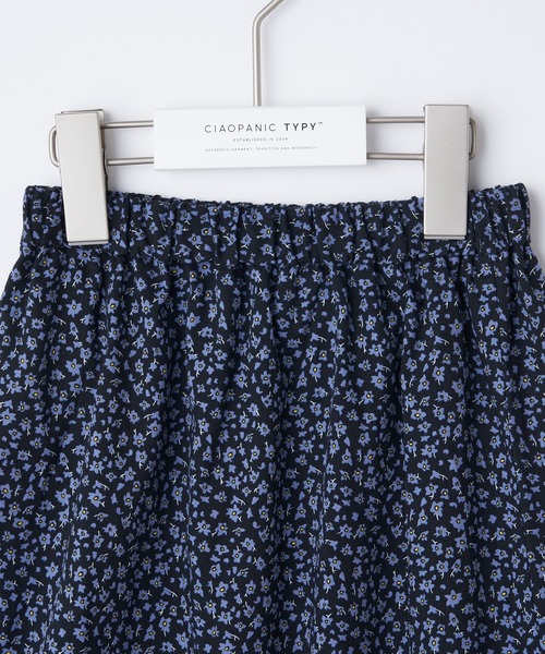 CIAOPANIC TYPY（チャオパニックティピー）の「【KIDS】花柄ティアードスカート（スカート・キッズ・ブラック/パープル・SMALL/MEDIUM/LARGE/X-LARGE/XX-LARGE）」の4枚目の写真